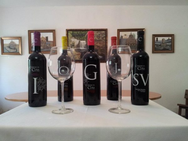 Botellas de vino ecológico de Cortijo El Cura Laujar almería